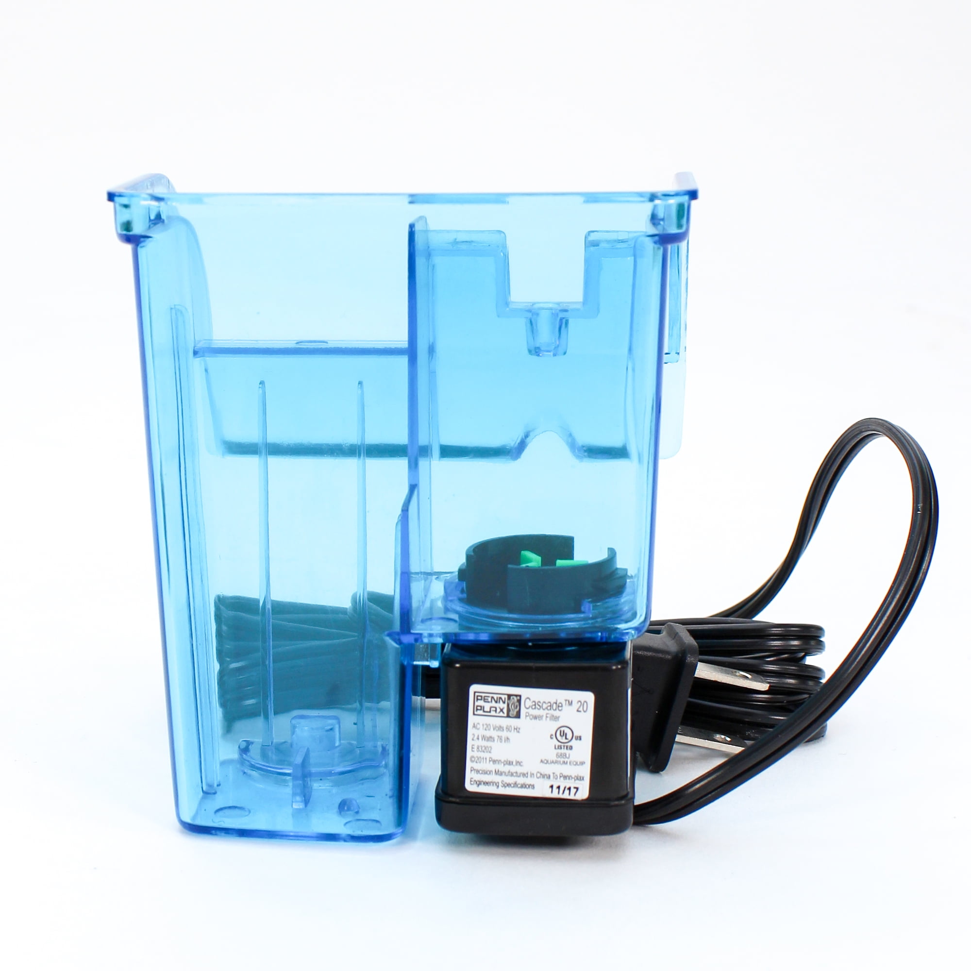 Penn-Plax Cascade 80 Power Aquarium Filter – Hang-on Filter with Quad Filtration