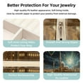 thumbnail image 3 of Eid Al Fitr Travel Portable Square Earring Organizer with Necklace Holder - Jewelry Box, Display Case - Store Rings, Earrings, Necklaces, Bracelets - Suitable for Girls and Women, 3 of 6