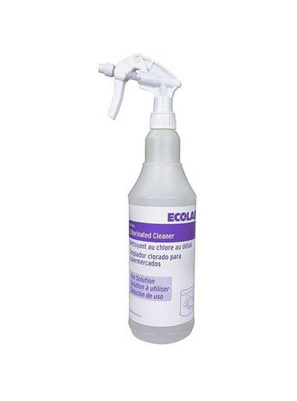 Kay High Density Polyethylene Chlorinated Cleaner Spray Bottle, 32 Ounce Capacity -- 3 per Case.