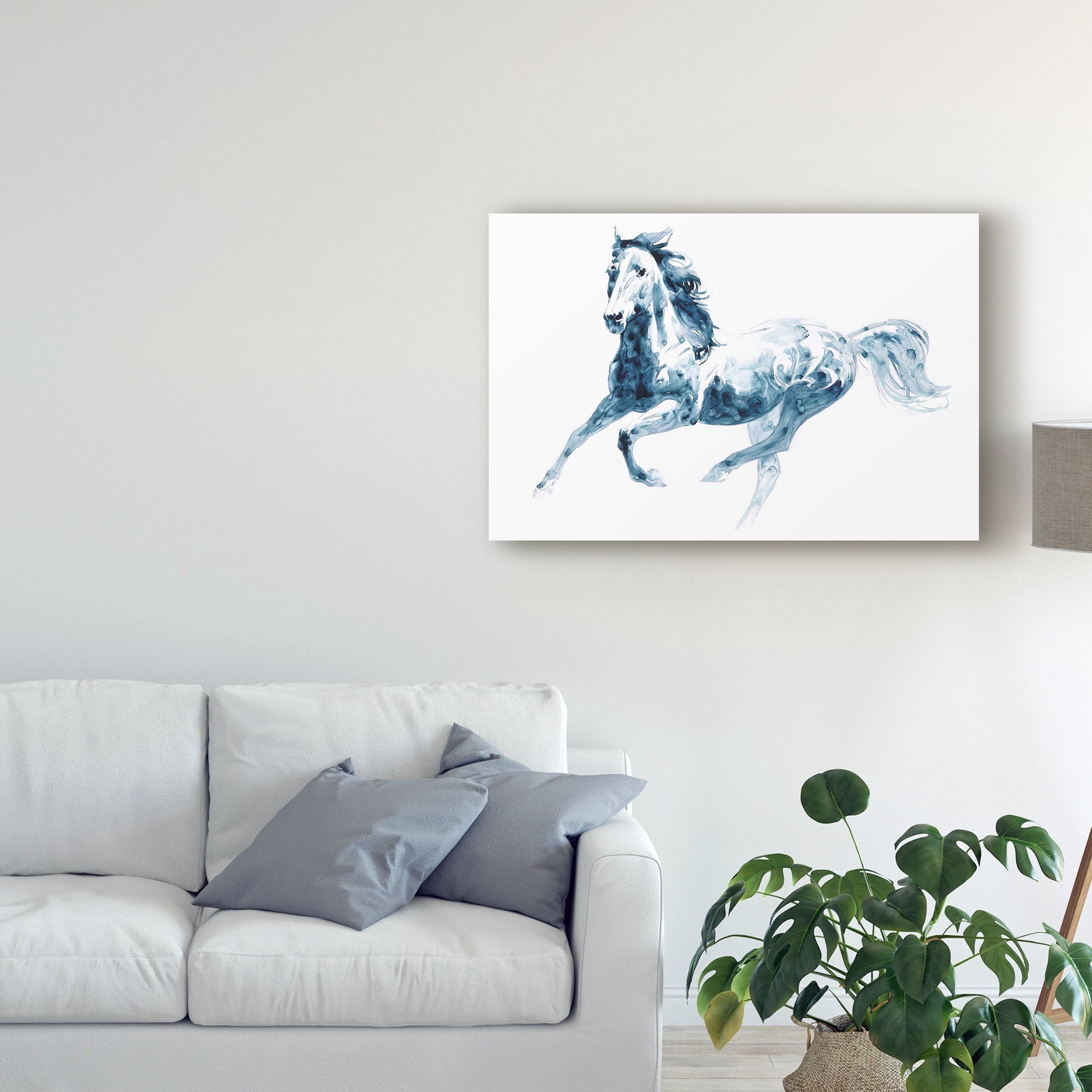 Trademark Fine Art 'Sapphire Gallop II' Canvas Art by Julie T. Chapman