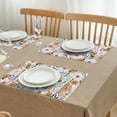 thumbnail image 3 of Pioneer Flower Floral Print Pattern Summer Placemats Table Placemats Set Of 4-Linen Kitchen Washable Placemats Table Mats 12x18 Inch Non-Slip Heat Resistant, 3 of 6