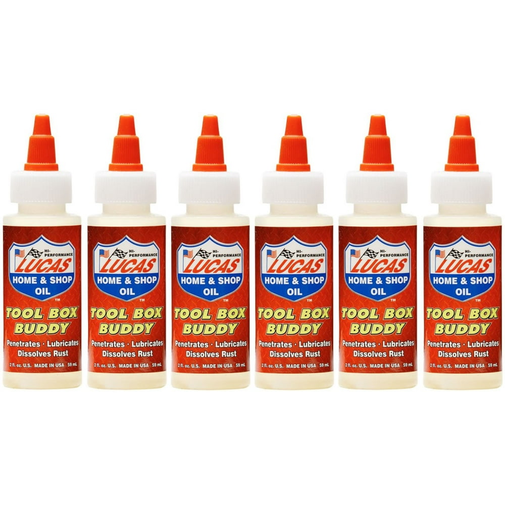 6 Lucas Oil Tool Box Buddy 2oz Air Gun Impact Tool Lube Lubricant