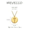 thumbnail image 2 of MEVECCO Birth Flower Necklace 14k Gold Plated Dainty Handmade Printing Jewelry for Women, 2 of 9