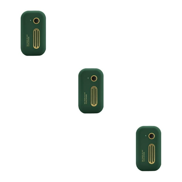 Decodeary Refrigerator Air Freshener Wardrobe USB Rechargeable Deodorizer Remover Kitchen Low-noise Deodorization Generator Green 3Set