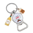 thumbnail image 1 of Llavero con abrebotellas, regalo del Día , bolso portátil, llavero colgante, llavero para Festival, Navidad, cumpleaños, regalos para papá Estilo B, 1 of 8