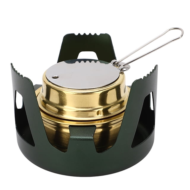 Mini Réchaud à Alcool, Mini Réchaud en Laiton pour Camping Clarté Remarquable