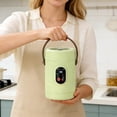 thumbnail image 4 of zhangmingg Multifunctional Portable Ceramic Glazed Cooking Pot with Steamer and Digital Timer for Meals, 4 of 7