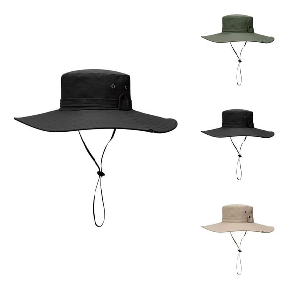 Kids Fishing Bucket Hat - UPF 50 Sun Protection Adjustable Outdoor Couple Outdoor Sports Large Brim Fishing Hat Men And Women Sunscreen Sun Hat Hiking Mountaineering Fisherman Hat