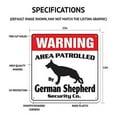 thumbnail image 4 of Belgian Malinois Security Sign Area Patrolled by Dog Pet Warning Breeder Vet, 4 of 4