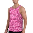 thumbnail image 2 of Uemuo Leopard Pattern Men's Muscle Shirts Sleeveless Dry Fit Gym Workout Tank Top Lightweight Sports Tank Top Beach Tank Top, Loose-fit Sleeveless Shirt-3X-Large, 2 of 7
