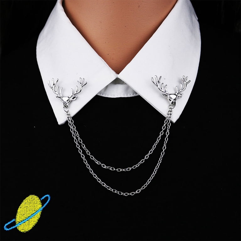 dress shirt collar chain Debbie Harry X Wildfang Chain Collar Clips