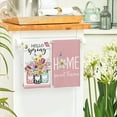 thumbnail image 3 of Sm:)e Sweet Home Spring Flowers Kitchen Towels Set of 2, 18x26 Inch, Pink, 3 of 6