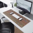 thumbnail image 2 of Long Mouse Pads for Desk,Orange Boho Ethnic Paisley Pattern Desk Mats on Top Of Desks, Desk Mouse Pad Extra Large with 3mm Non-Slip Base and Stitched Edge for Gaming,Office,Work,Home 31.5"x11.8", 2 of 6