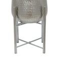 thumbnail image 6 of CosmoLiving by Cosmopolitan 19", 16"H Hammered Silver Metal Planter with Removable Stand (2 Count), 6 of 15