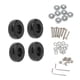 thumbnail image 1 of Ruedas de repuesto para maleta, ruedas giratorias de metal PU, juego de reparación antideslizantes 49X18mm, 1 of 9