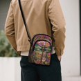 thumbnail image 3 of TSOVTHRID Dragonfly Floral Print Crossbody Bag Women's Purses Cell Phone Wallet Purses Small Crossbody Shoulder Handbags for Women with Adjustable Strap, 3 of 7