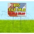 thumbnail image 1 of Big Tile Sale (18" x 24") Yard Sign, Includes Metal Step Stake, 1 of 6
