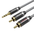 thumbnail image 4 of Cable adaptador de sonido auxiliar Hugo de 3,5 mm a 2 RCA macho a macho, 4 of 7