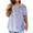 Purple, variant on Fesfesfes Plus Size Tops For Women V-Neck Blouse Lace Casual Loose Summer Short Sleeve Blouse Womens T Shirts 4XL(US:16)
