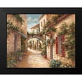 thumbnail image 2 of Nan 14x12 Black Modern Framed Museum Art Print Titled - Italiano Villagio II, 2 of 5