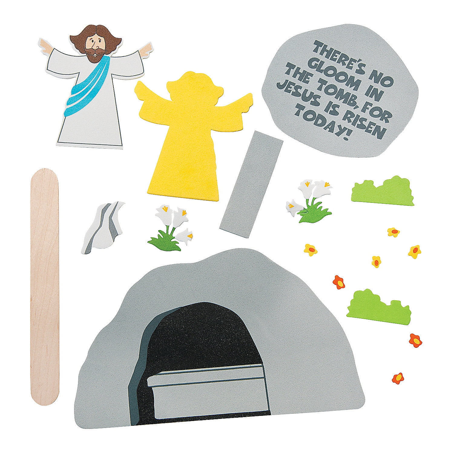 Colorful He Is Risen Crayon Boxes - 48 Pc. For Easter Activities A2 13930088