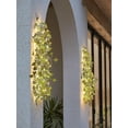 thumbnail image 2 of 20 Led Artificial Maple Green Leaf Rattan Garland String Lights Vine Fairy Led Copper Wire Decor Solar Powered, 2 of 4