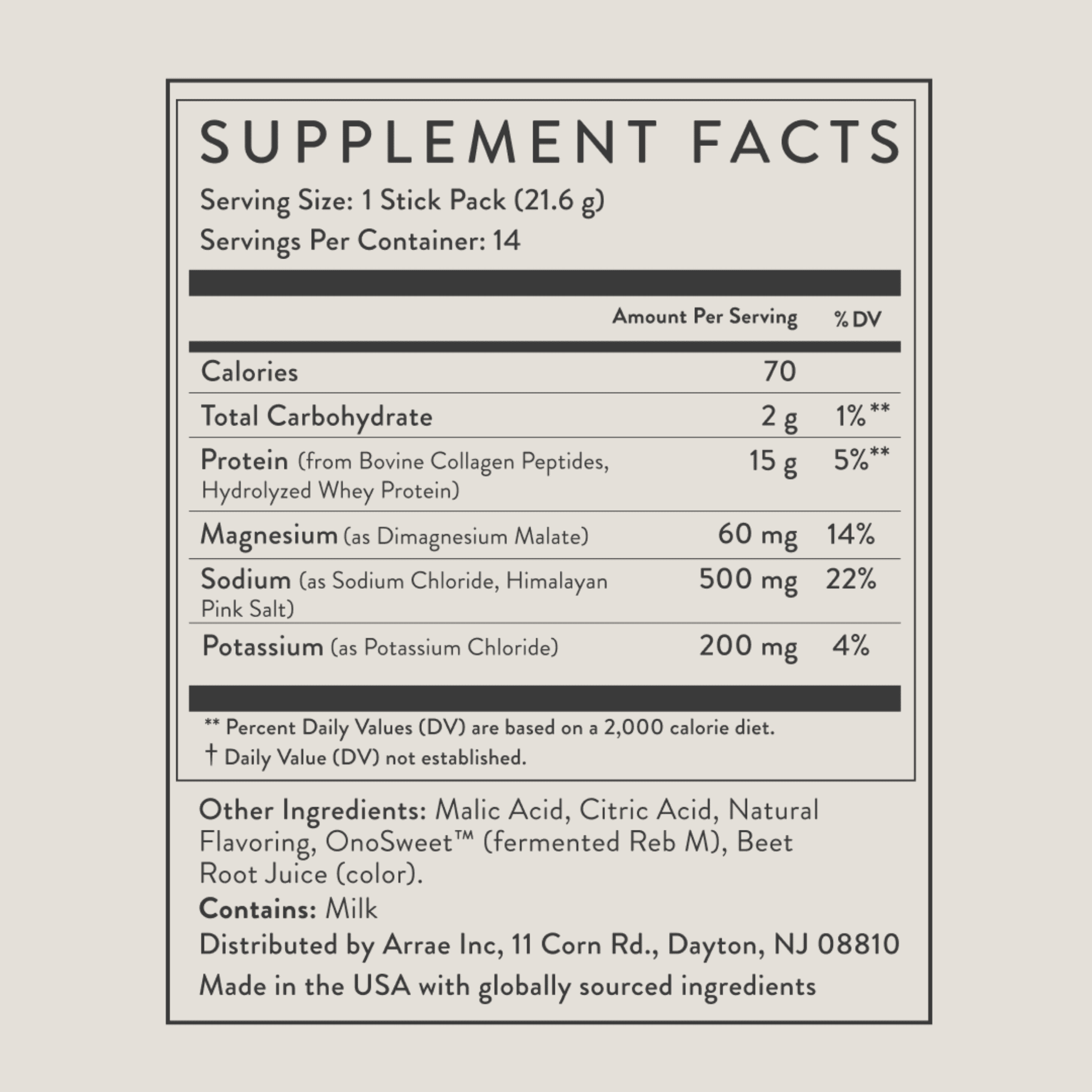 Arrae Clear Protein+ 15g Raspberry Yuzu (14ct)