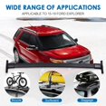 ZIHUI Roof Rack Crossbars 1 Pair Luggage Carrier Car Top Aluminum Alloy