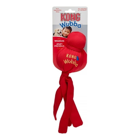 UPC: 0035585800011 | KONG Wubba Dog Tug Toy with Squeaker  Large  Assorted Colors