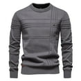 thumbnail image 5 of Feancey Mens Lightweight Sweaters Soft Crewneck Knit Pullover Regular Fit Casual Knitted Jumper Tops 2025 Fall Thin Fashion Sweater Shirts Back to School Prime Sales Dark Gray XL, 5 of 6