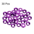 thumbnail image 3 of Unique Bargains Lot de 30 Rondelles de Comptoir M5 en Alliage d'Aluminium Anodisé, Violet, 3 of 4