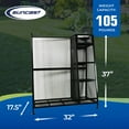 thumbnail image 3 of Suncast Metal Complete Golf Bag Organizer for Garage w/Shelves & Bin 2 Pack, 3 of 10