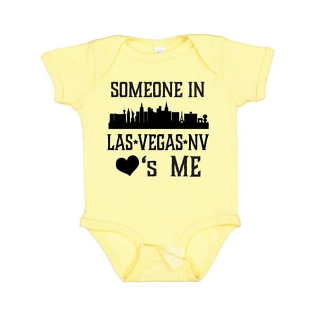 

Inktastic Las Vegas Nevada Someone Loves Me Skyline Gift Baby Boy or Baby Girl Bodysuit