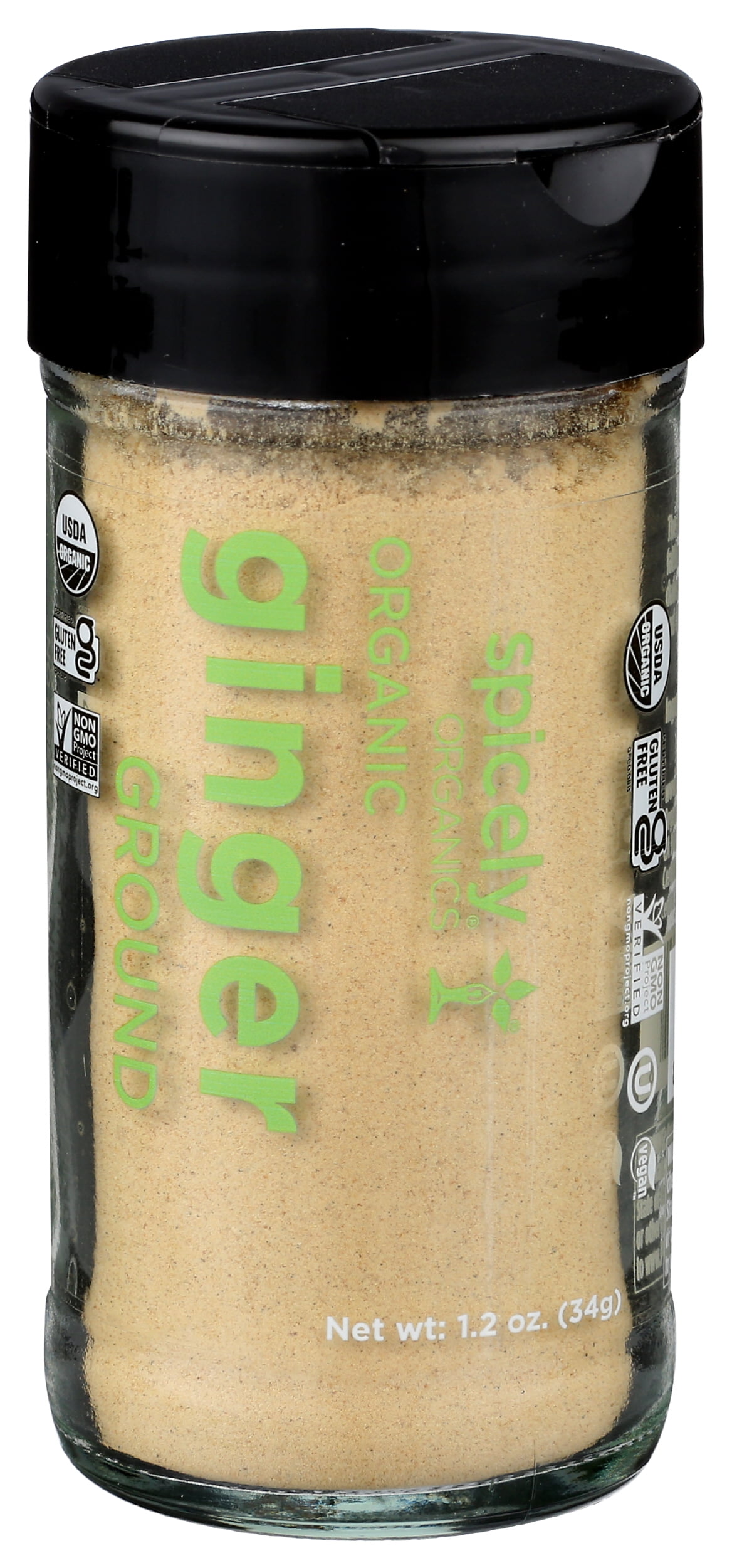 (Pack of 3), Spicely Organics Organic Ginger Ground, 1.2 oz