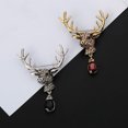 thumbnail image 2 of Shisuyan Deer Head Brooch Alloy Silver 1Pack 3.1X2.1In, 2 of 8