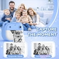 thumbnail image 3 of MOMOTER Kids Instant Print Camera, 1080P Digital, 2.0" Screen, Selfie Video MP3 Games, 32GB Card, 4 Paper Rolls, Toy Gift Blue, 3 of 9