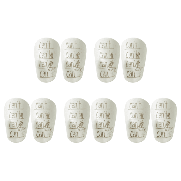 Mini Espinilleras Protectoras para Piernas Fútbol Y Niñas (8x5CM) Blanco
