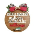 thumbnail image 2 of Christmas Door Sign Xmas Wreath Durable for Shops Festival Indoor Outdoor Gloria cartel para colgar en la puerta, 2 of 9