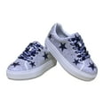thumbnail image 2 of Women's Cuce White Dallas Cowboys Crystal Team Logo Sneakers, 2 of 3
