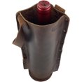 thumbnail image 4 of Rustic Leather Single Wine Carrier for Standard 750ml Bordeaux Bottle :: Espresso, 4 of 7