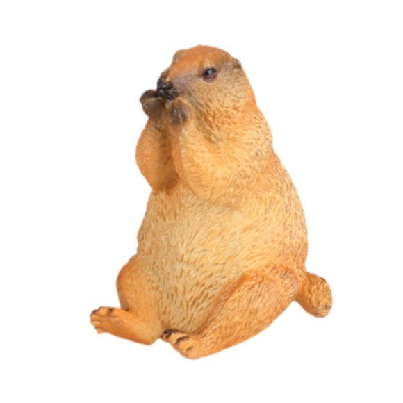 bedienty Realistic Groundhogs Model Figures Simulation Animal Statue Set Gophers Sculpture For Education And Decoration
