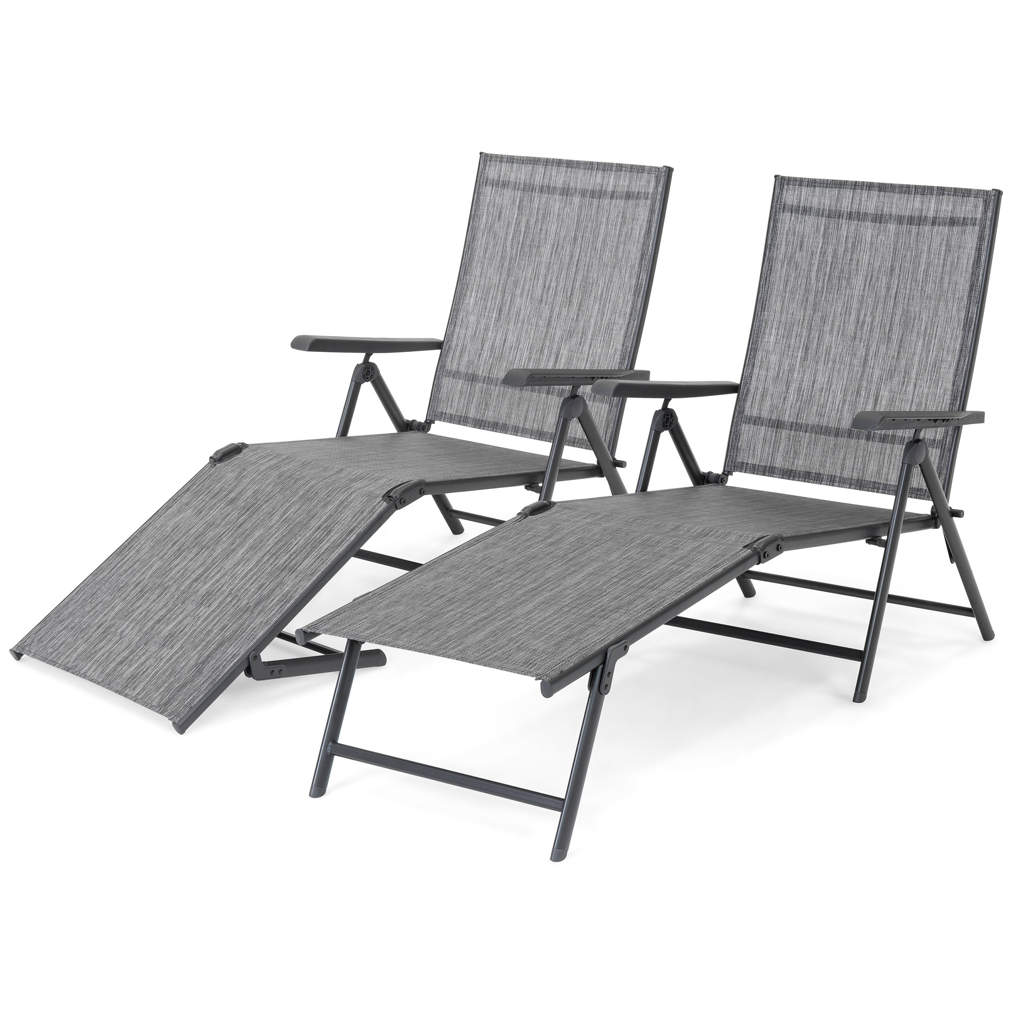 Best Choice Products Set of 2 Outdoor Patio Portable Adjustable Chaise Lounge Recliner... by Best Choice Products
