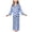 Blue, variant on Cute Girls Pajamas 2 Piece Girls Silk Pajamas Set Soft Satin Sleepwear for Comfortable Nights,Light Blue,7-8 Years