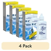 (4 pack) Ayr Saline Nasal Mist, for Daily Saline Nasal Care, 50mL