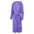 thumbnail image 4 of Men's Winter Plush Lengthened Shawl Bathrobe Home Clothes Hooded Long Sleeved Robe Coat Loungewear, 4 of 7