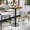 Natural, variant on Emma + Oliver 30"RD Walnut Laminate Bar Table Top-18"RD Base/Foot Ring