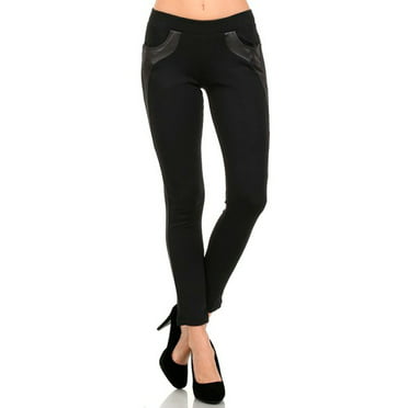 Women's Cotton Blend Full Length Jeggings Stretchy Skinny Pants Jeans ...