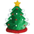 thumbnail image 3 of Beistle Club Pack of 12 Green and Red Plush Christmas Tree Hat Costume Accessories, 3 of 4
