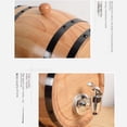 thumbnail image 4 of Barril de vino de roble para catering Barril de vino de madera para elaboración propia Adornos decorativos Barril de madera Barril de madera para barbacoa Tienda Barril de cerveza de autoservicio, 4 of 5