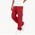 thumbnail image 5 of Zeophrasy Children's Solid Color Loose Casual Fashionable Elastic Waist Casual Sports Workwear Pants Kids, 5 of 8